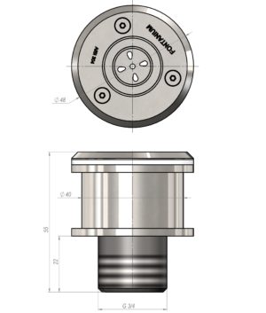 Барботажная форсунка 3/4″ пленка